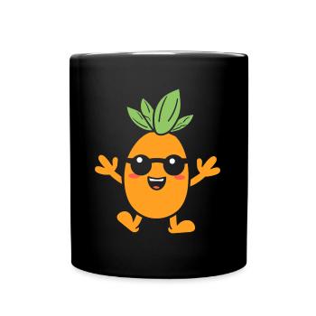 Karotte - Tasse einfarbig - Schwarz - Vorne
