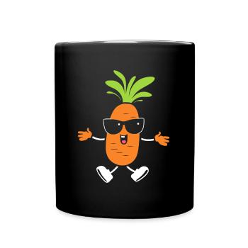 Karotte - Tasse einfarbig - Schwarz - Vorne