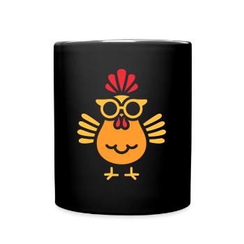 Chicken - Full Colour Mug - black - Front