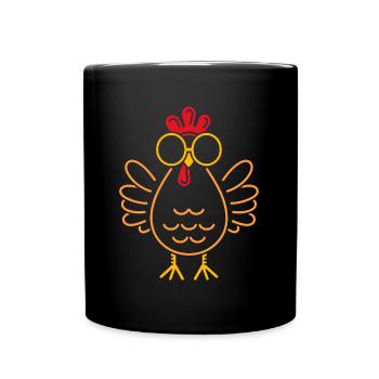 Chicken - Full Colour Mug - black - Front