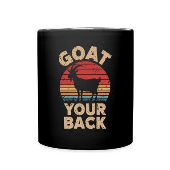 Goat Your Back Ziege Ziegenbock - Full Colour Mug - black - Front