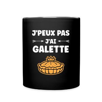 Galette - Mug uni - noir - Devant