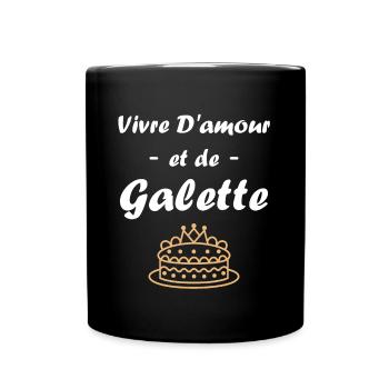 Galette - Mug uni - noir - Devant