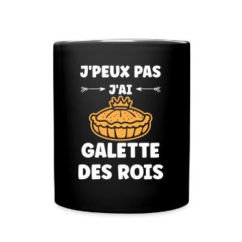 Pfannkuchen - Tasse einfarbig - Schwarz - Vorne