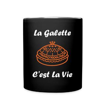 Galette - Mug uni - noir - Devant