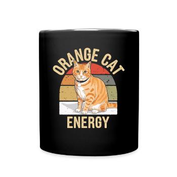 Chat tigré Orange Chat Amoureux des Chats - Mug uni - noir - Devant