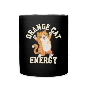 Chat tigré Orange Chat Amoureux des Chats - Mug uni - noir - Devant
