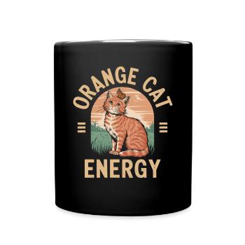 Chat tigré Orange Chat Amoureux des Chats - Mug uni - noir - Devant