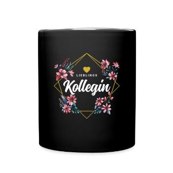 Lieblingskollegin - Tasse einfarbig - Schwarz - Vorne