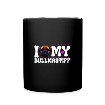 J'adore mon Bullmastiff - Mug uni - noir - Devant