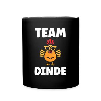 Dinde - Mug uni - noir - Devant