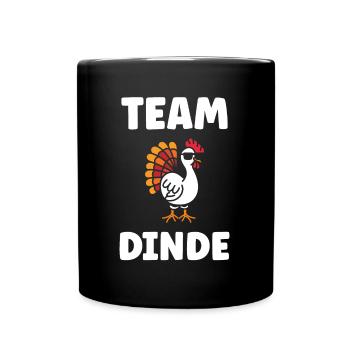 Dinde - Mug uni - noir - Devant