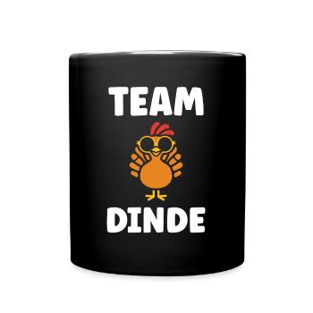 Dinde - Mug uni - noir - Devant