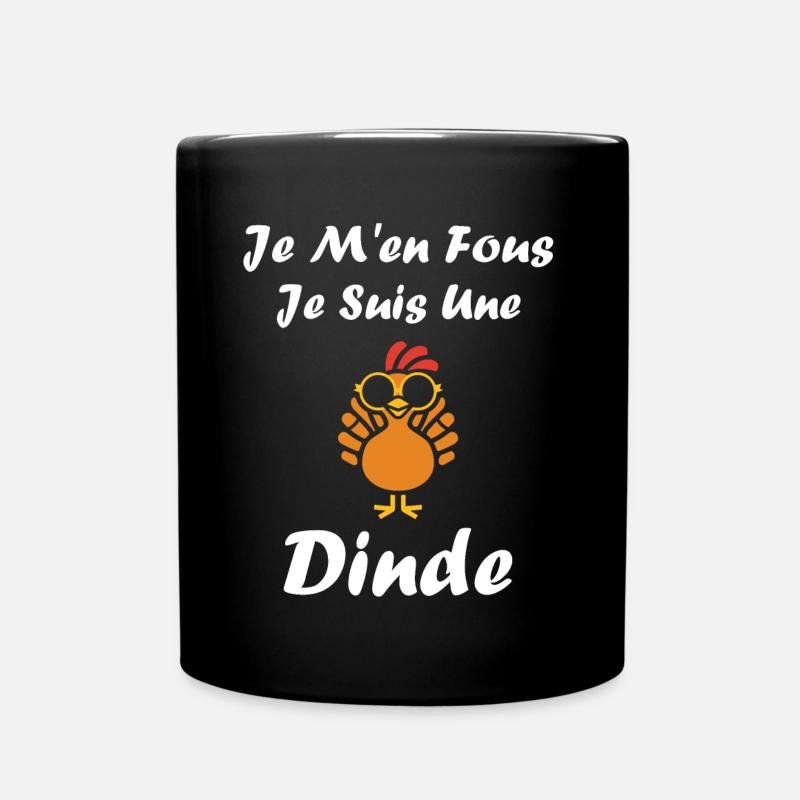 Dinde - Mug uni - noir