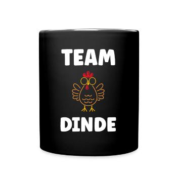 Dinde - Mug uni - noir - Devant