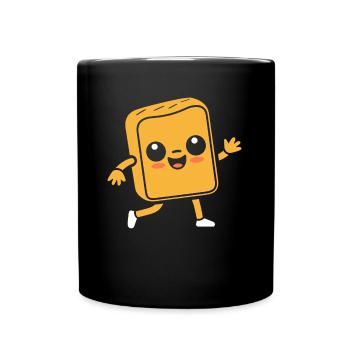 Tartine - Mug uni - noir - Devant