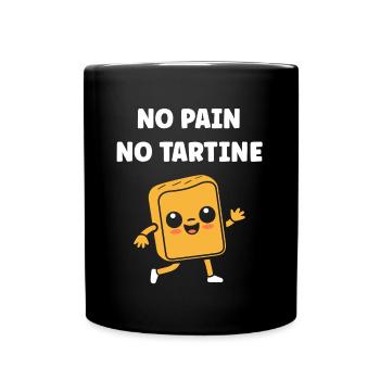 Tartine - Mug uni - noir - Devant