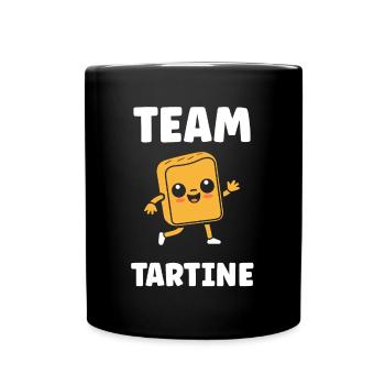 Tartine - Mug uni - noir - Devant