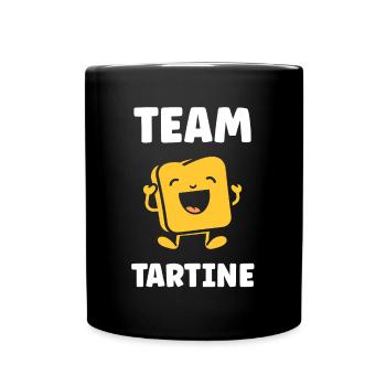 Tartine - Mug uni - noir - Devant