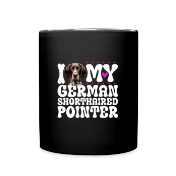 J’adore mon German Shorthair - Mug uni - noir - Devant