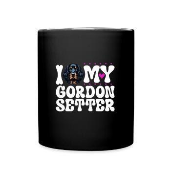 J’adore mon Gordon Setter - Mug uni - noir - Devant