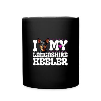 I love my Lancashire Heeler - Full Colour Mug - black - Front