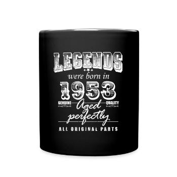 Jahrgang 1953 Lustiger 70 Jahre alt Spruch 70. Geb - Tasse einfarbig - Schwarz - Vorne