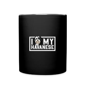 J’adore mon bichon havanais - Mug uni - noir - Devant