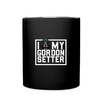 J’adore mon Gordon Setter - Mug uni - noir - Devant