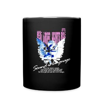 Music Beat Techno Rhythm Party - Full Colour Mug - black - Front