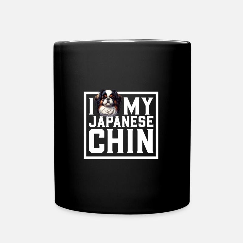 J'adore mon menton japonais - Mug uni - noir