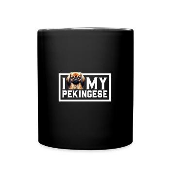 J’adore mes Pékinois - Mug uni - noir - Devant