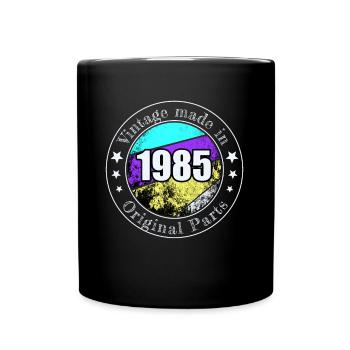 Vintage 1985 Birthday Funny Saying - Full Colour Mug - black - Front