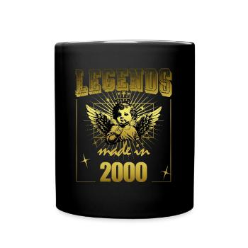 Vintage 2000 Funny 25 years old Saying 25. - Full Colour Mug - black - Front