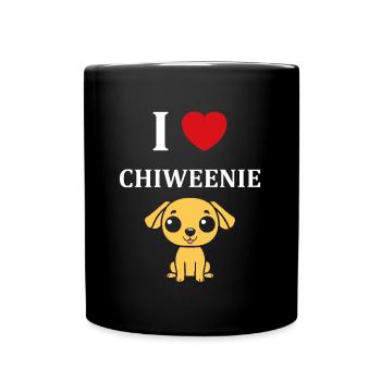 Chiweenie - Mug uni - noir - Devant