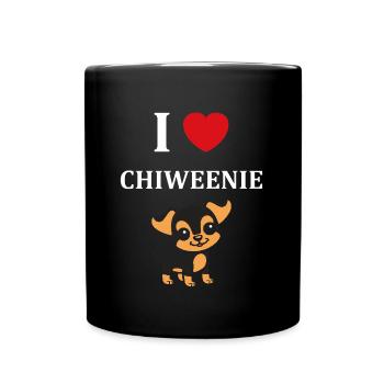 Chiweenie - Mug uni - noir - Devant