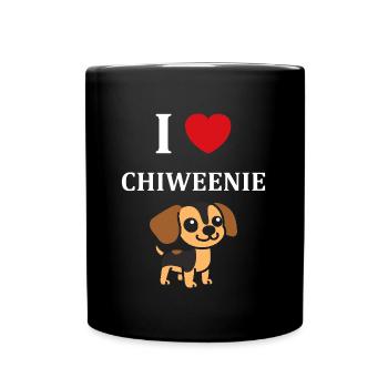 Chiweenie - Mug uni - noir - Devant