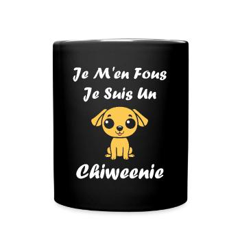 Chiweenie - Mug uni - noir - Devant
