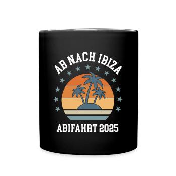 Ibiza Abifahrt 2025 Abitur Klassenreise Abschluss - Tasse einfarbig - Schwarz - Vorne