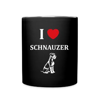 Schnauzer - Full Colour Mug - black - Front