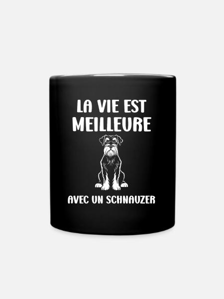Schnauzer - Mug uni - noir