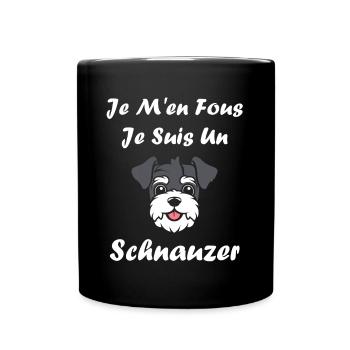 Schnauzer - Full Colour Mug - black - Front