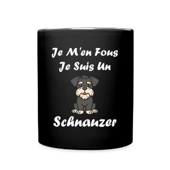 Schnauzer - Full Colour Mug - black - Front