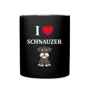 Schnauzer - Full Colour Mug - black - Front