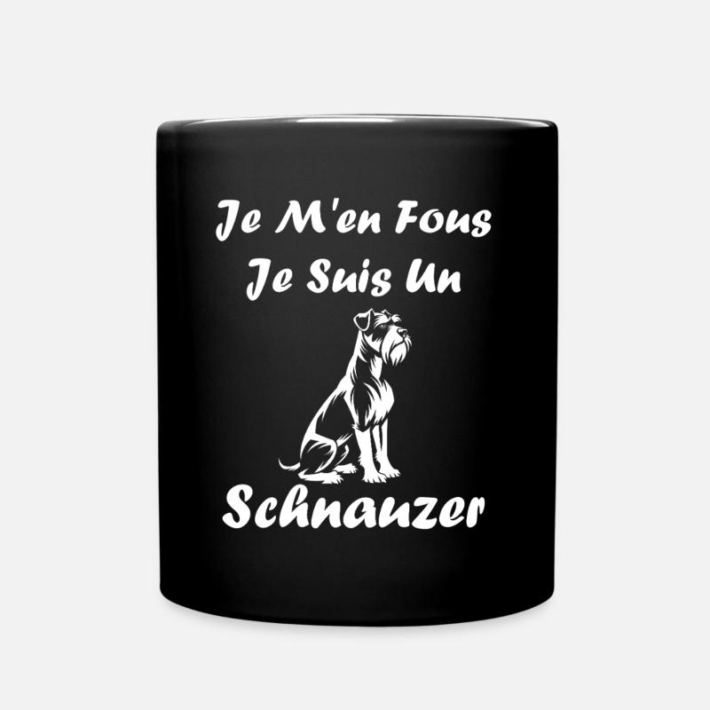 Schnauzer - Tasse einfarbig - Schwarz
