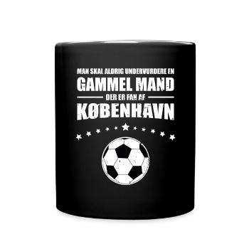 Old Man - Copenhagen Fan | Retro Vintage - Full Colour Mug - black - Front