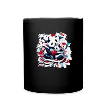 Saint-Valentin Tu es mon ancre Panda Love - Mug uni - noir - Devant