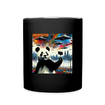 Panda Motifs Humorous Sarcasm - Full Colour Mug - black - Front