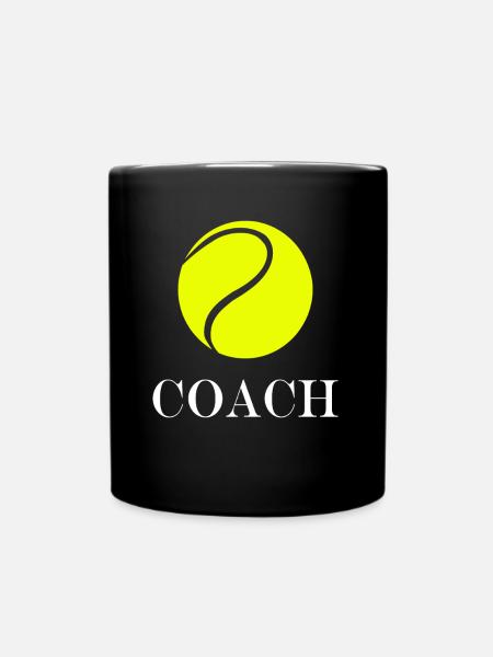 Tennistrainer - Tasse einfarbig - Schwarz