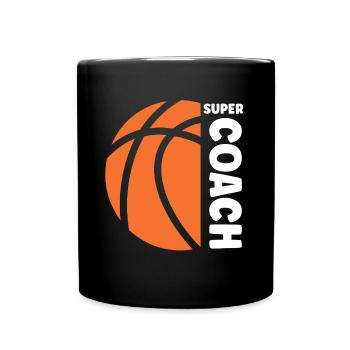Coach de Basketball - Full Colour Mug - black - Front